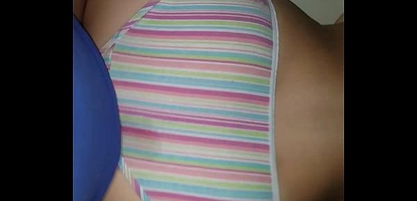  Blu striped panties